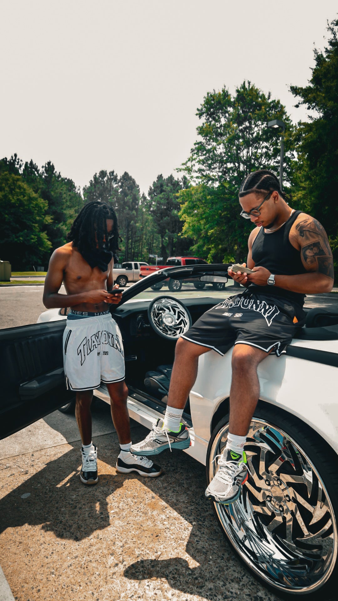 Tiavonni Reversible Shorts - Black/White