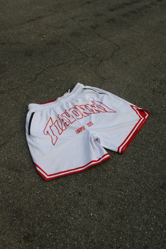 Tiavonni Reversible Shorts - Red/White