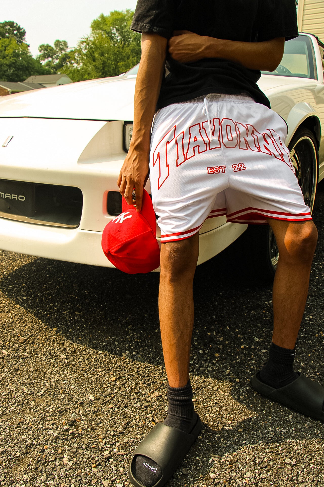 Tiavonni Reversible Shorts - Red/White