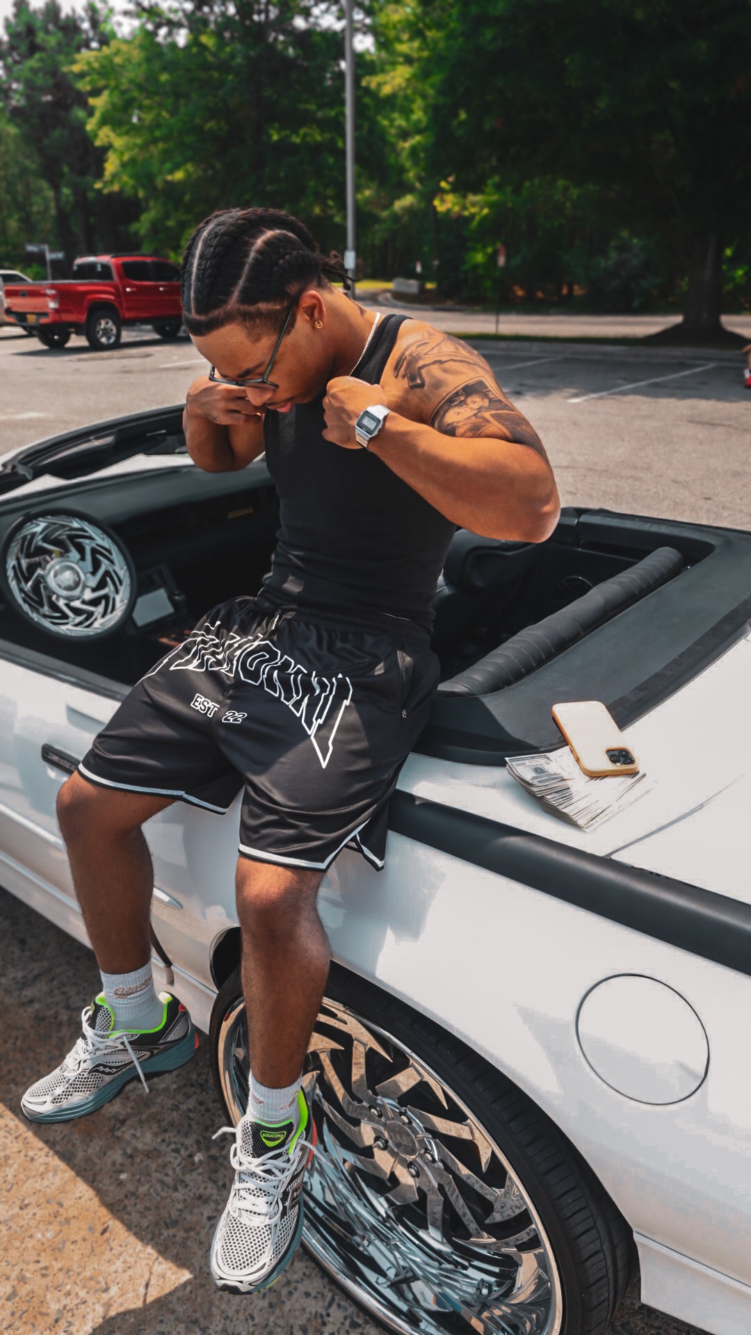 Tiavonni Reversible Shorts - Black/White