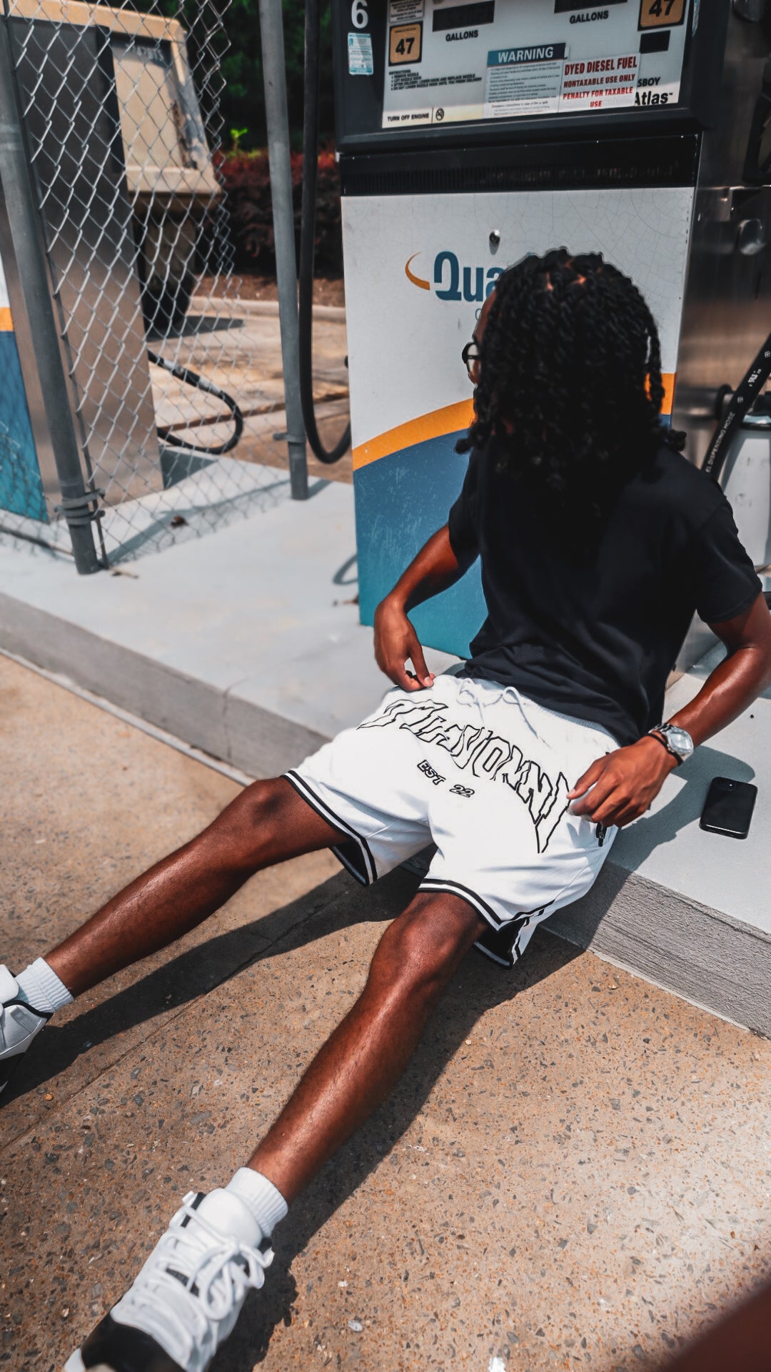 Tiavonni Reversible Shorts - Black/White